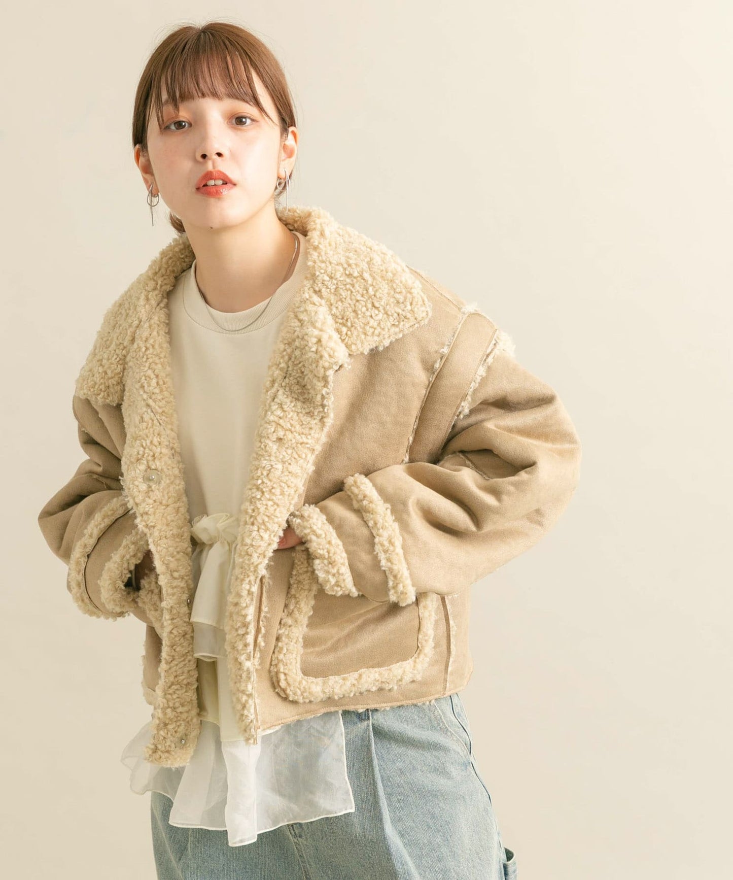 multi-way boa jacket 2024 ver. (beige) *JP