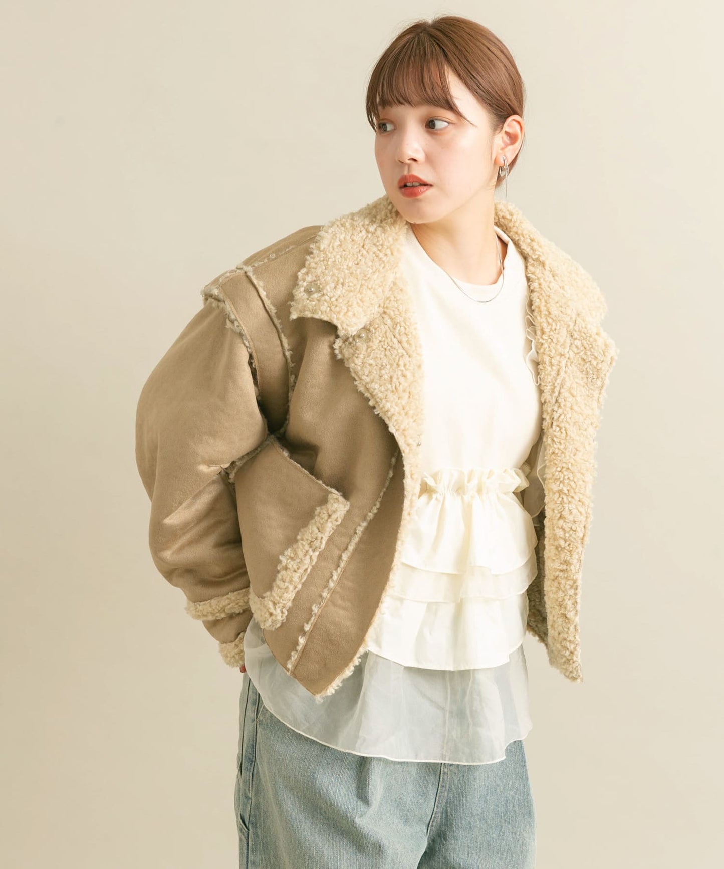 multi-way boa jacket 2024 ver. (beige) *JP