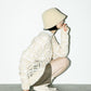 sheer check feather knit (light beige) *JP