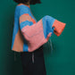 art fringe cropped knit (flamingo) *JP