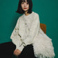 marble jacquard knit (ivory) *JP