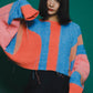 art fringe cropped knit (flamingo) *JP