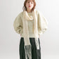 marble jacquard knit (ivory) *JP