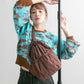 marble jacquard knit (brown x blue) *JP