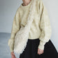 marble jacquard knit (ivory) *JP