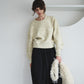 marble jacquard knit (ivory) *JP