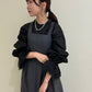 front tuck jumper skirt (charcoal) *JP