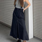 suspender maxi skirt (black) *JP