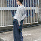 tuck cocoon denim (navy) *JP