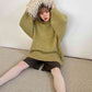 volume knit mini dress (pistachio) *JP