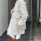 jacquard fringe cardigan (ivory) *JP