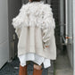 jacquard fringe cardigan (ivory) *JP