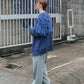 jacquard fringe cardigan (blue) *JP