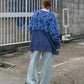 jacquard fringe cardigan (blue) *JP