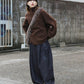 tuck cocoon denim (black) *JP