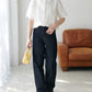 US cotton denim straight pants (navy) *JP