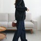 US cotton denim straight pants (navy) *JP