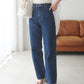 US cotton denim straight pants (blue) *JP