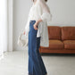 US cotton denim straight pants (blue) *JP