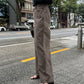 US cotton denim straight pants (brown) *JP