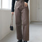 US cotton denim straight pants (brown) *JP