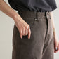 US cotton denim straight pants (brown) *JP