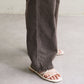 US cotton denim straight pants (brown) *JP