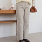 US cotton denim straight pants (light grey) *JP