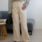 US cotton denim straight pants (ivory) *JP