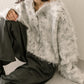 cookie cardigan (light grey) *JP