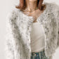 cookie cardigan (light grey) *JP