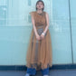 『高橋愛×KBF』frilled tulle dress (apricot) *JP