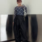 tuck cocoon denim (black) *JP