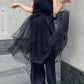 『高橋愛×KBF』frilled tulle dress (black) *JP