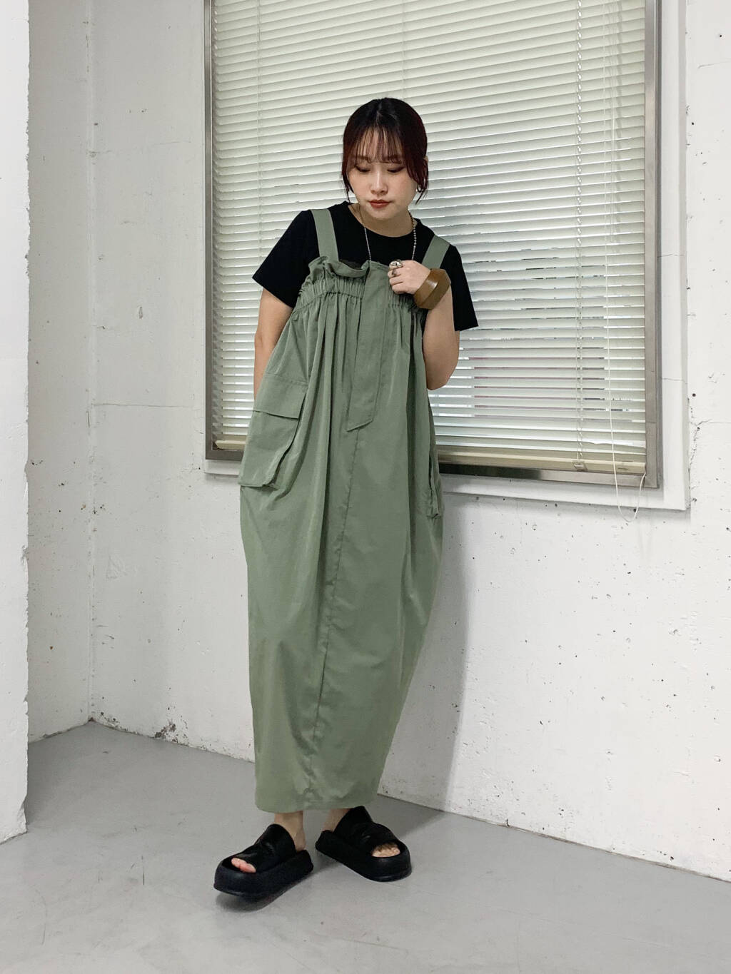 military ruffle ops (khaki) *JP