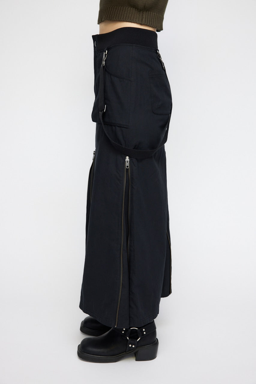 suspender maxi skirt (black) *JP