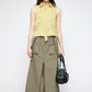 suspender maxi skirt (light khaki) *JP