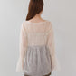 shirring tulle top (ivory) *JP