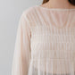 shirring tulle top (ivory) *JP