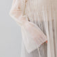 shirring tulle top (ivory) *JP