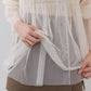 shirring tulle top (ivory) *JP