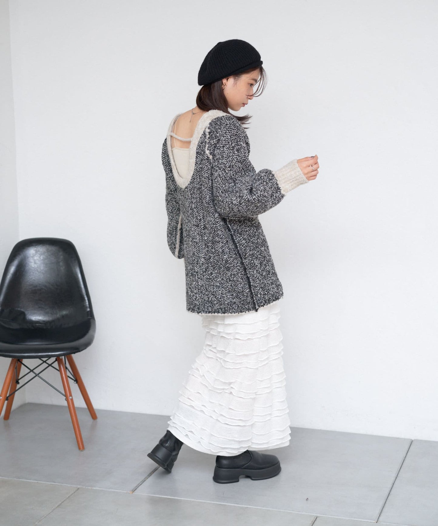 layer frill skirt (ivory) *JP