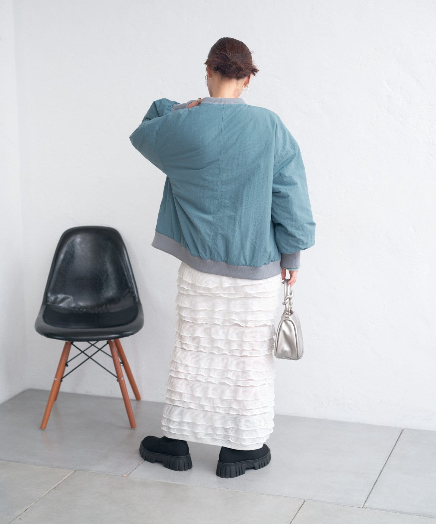 layer frill skirt (ivory) *JP