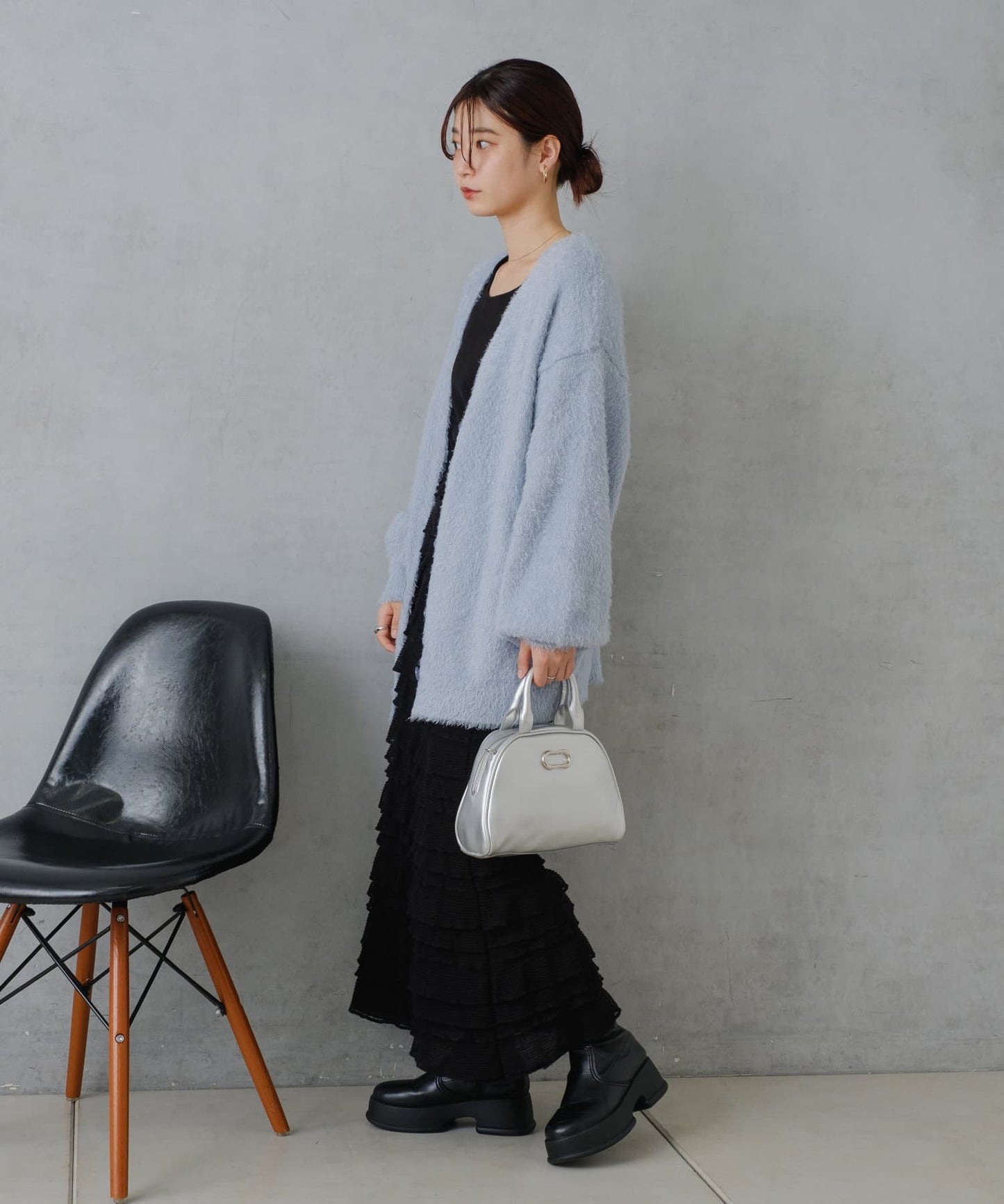 layer frill skirt (black) *JP