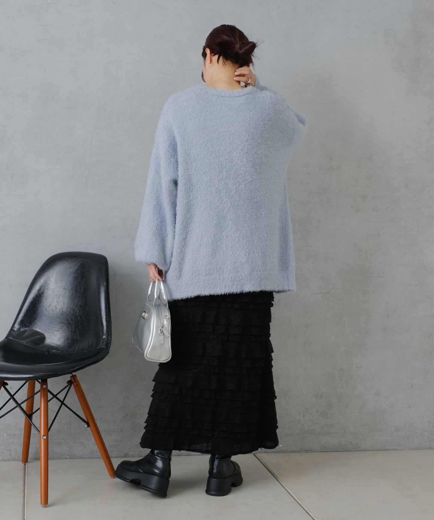 layer frill skirt (black) *JP