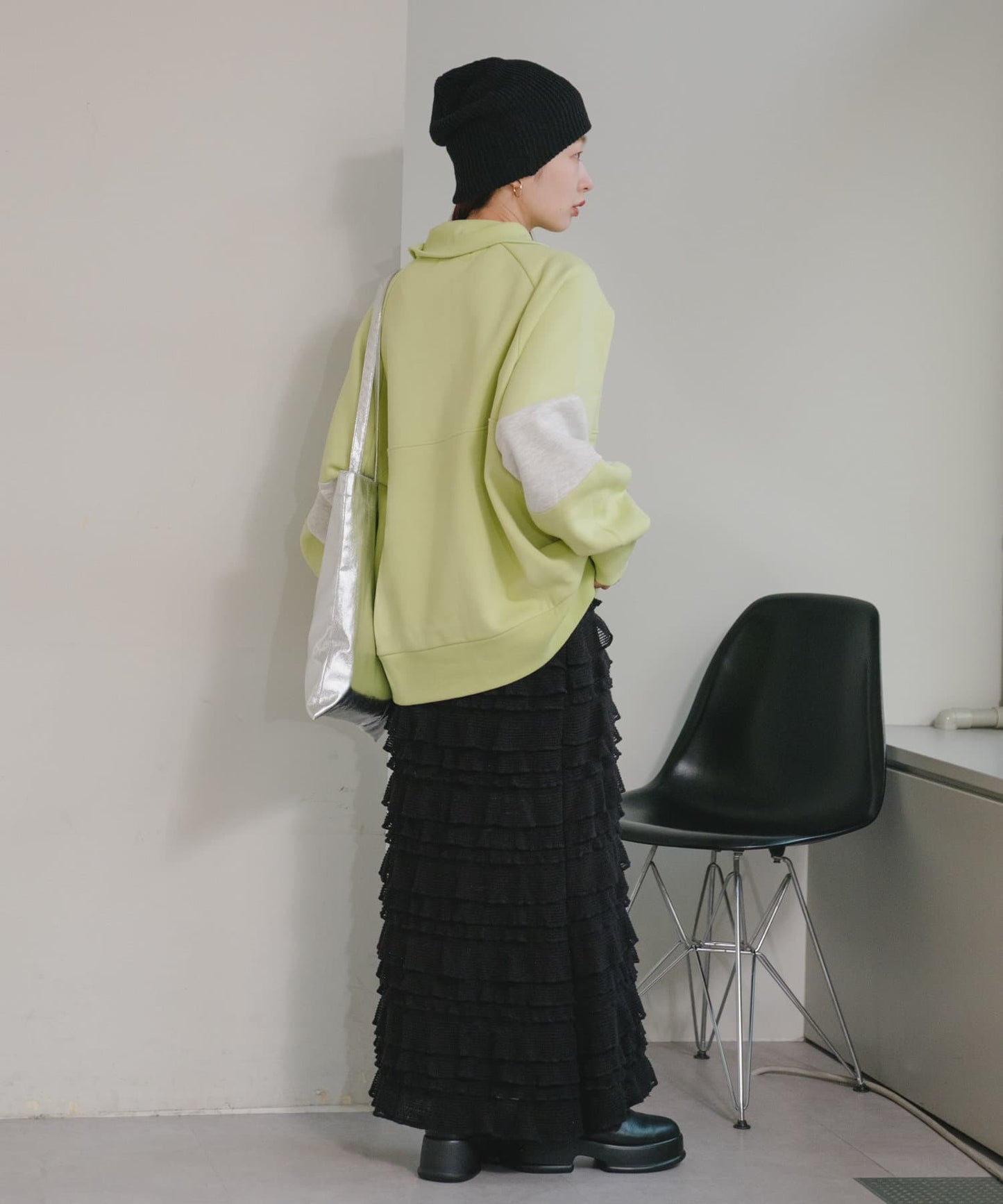 layer frill skirt (black) *JP