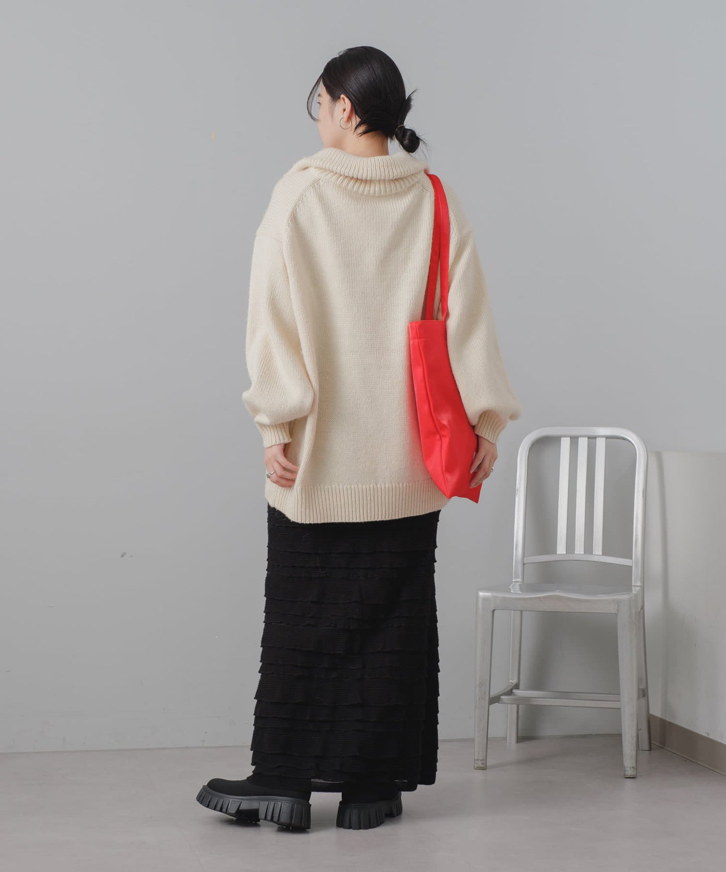 layer frill skirt (black) *JP