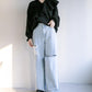 ruffle knit set (black) *JP