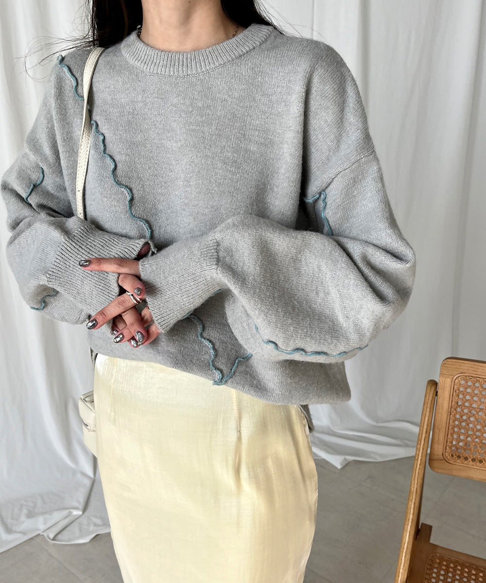 wave mellow top (grey) *JP