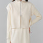 double zip knit set (ivory) *JP